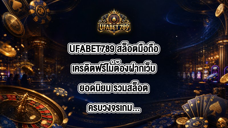 UFABET789 สล็อตมือถือเครดิตฟรีไม่ต้องฝากเว็บยอดนิยม
